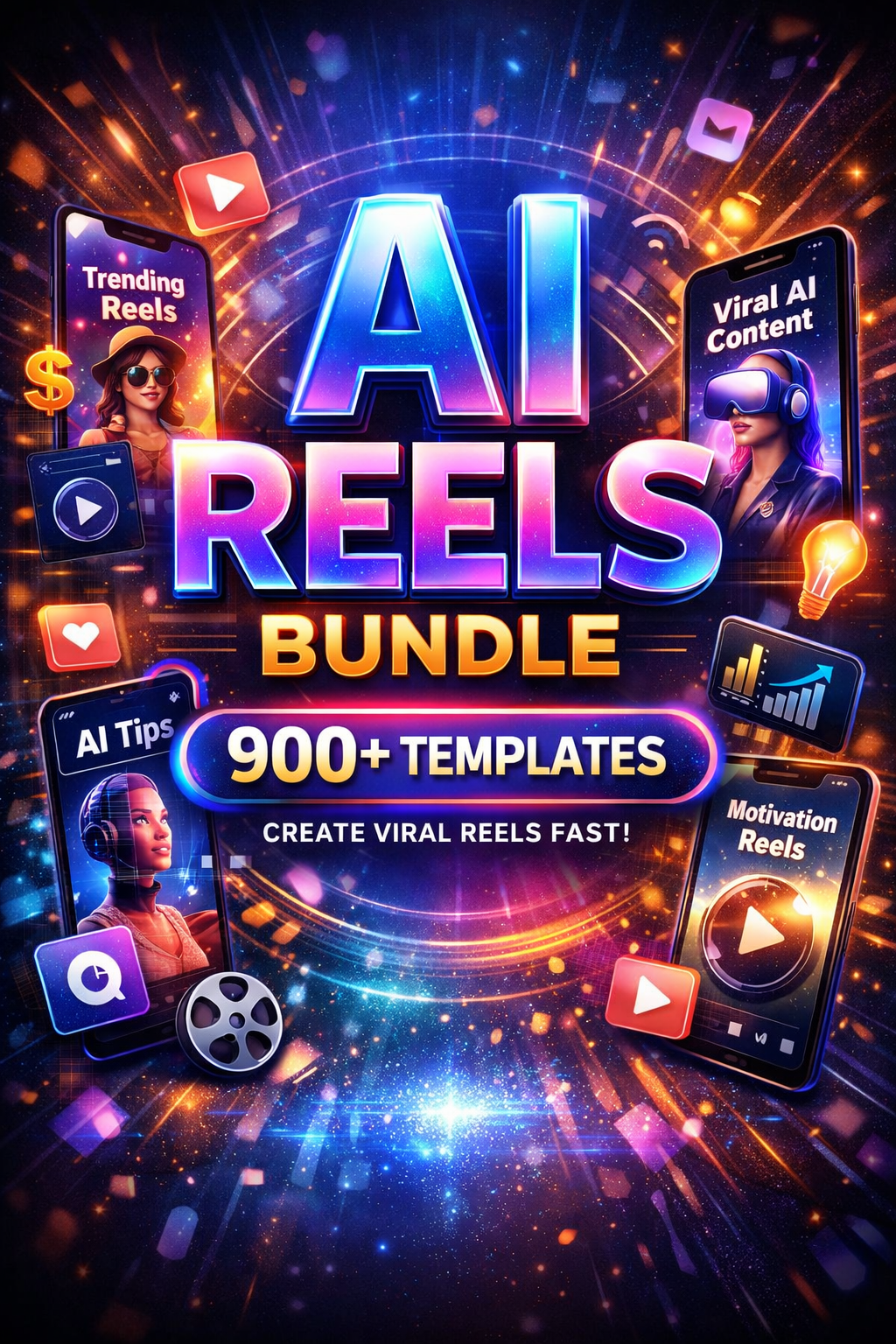 AI REELS BUNDLE 900+