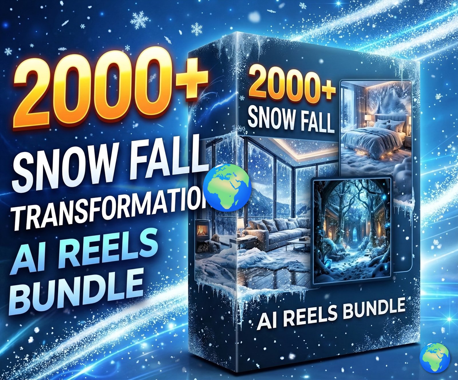 Snow fall reels bundle