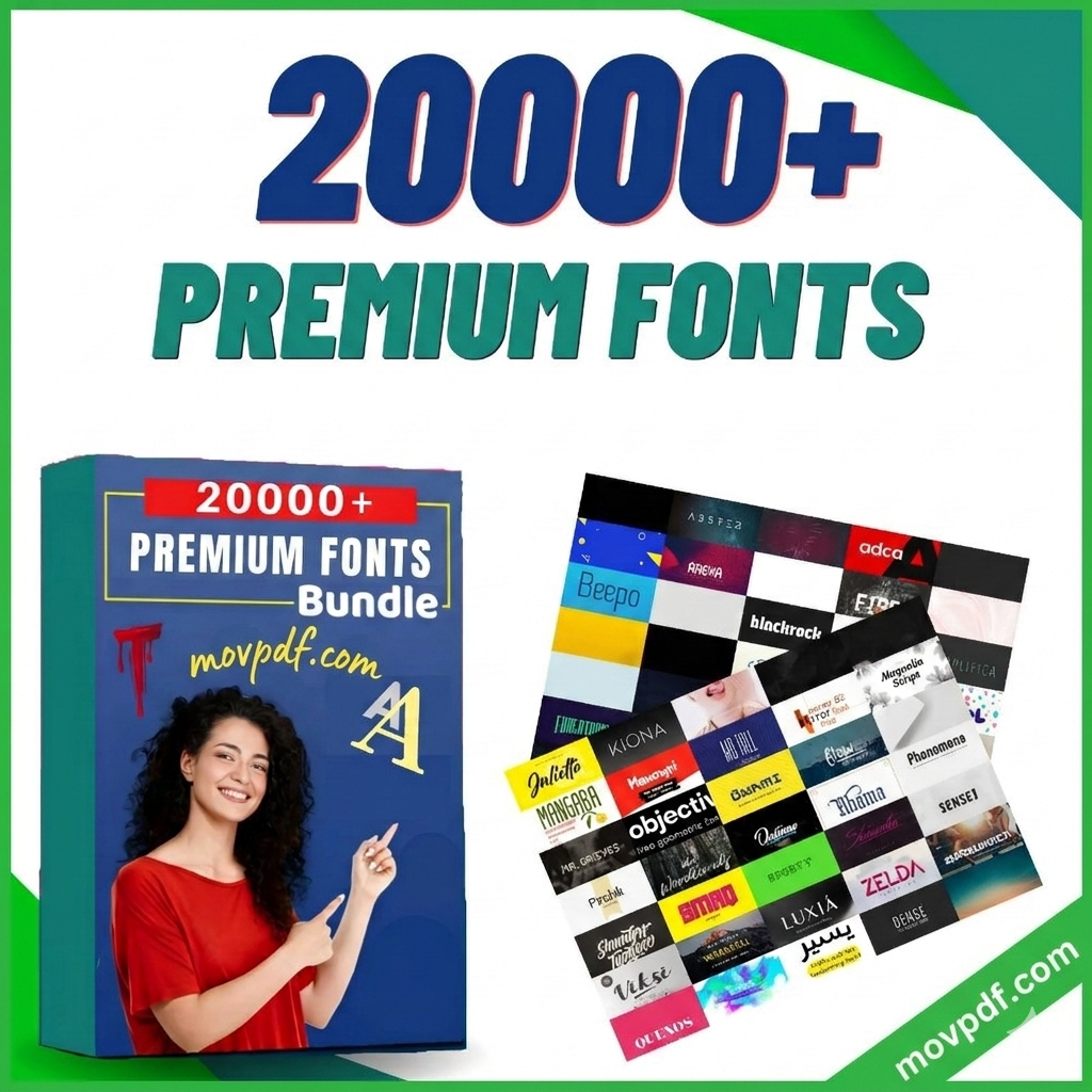 20000+ PREMIUM FONTS