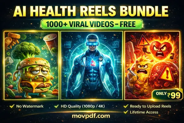 1000+ Viral AI Health Reels Bundle | Download Trending Reels Pack
